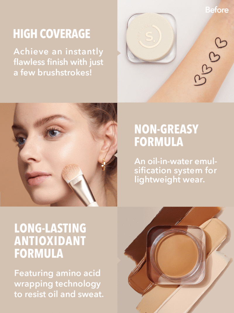 SHEGLAM FULL COVERAGE FOUNDATION BALM-NUDE - Image 3