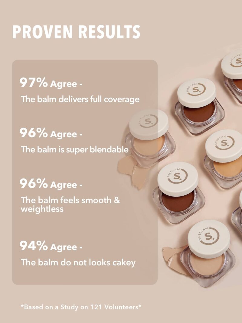 SHEGLAM FULL COVERAGE FOUNDATION BALM-NUDE - Image 4