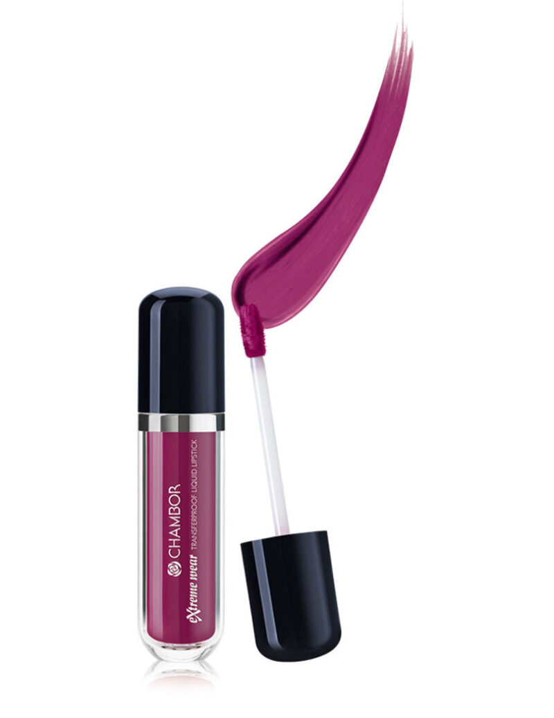 Chambor Extreme Wear Transferproof Liquid Lipstick - Raisin Rose #411 - Image 2