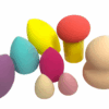 Sedell Paris Multicolor Sponge  with Transparents Bottle  (Pack of 8)