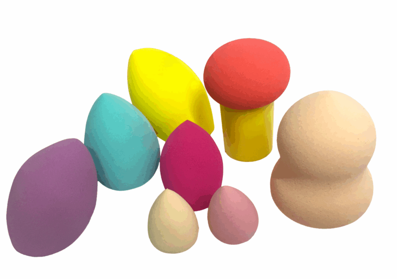 Sedell Paris Multicolor Sponge  with Transparents Bottle  (Pack of 8)