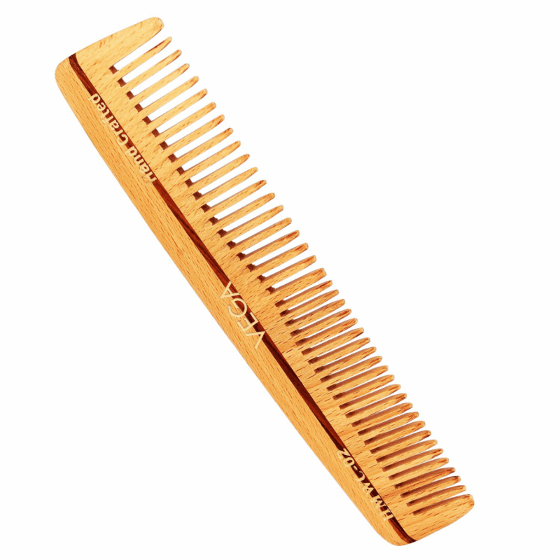 Vega Classic Wooden Hair Comb,Handmade (India's No.1* Hair Comb Brand)for Men and Women, (HMWC-02)