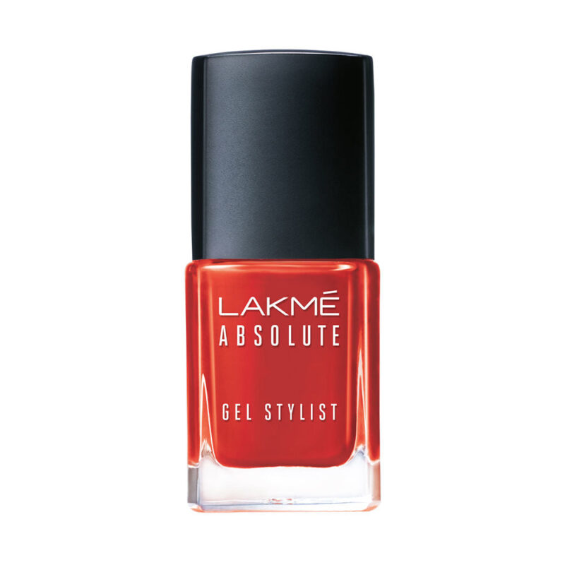 LakmÃ© Absolute Gel Stylist Nail Color, Tomato Tango 12ml - Image 2