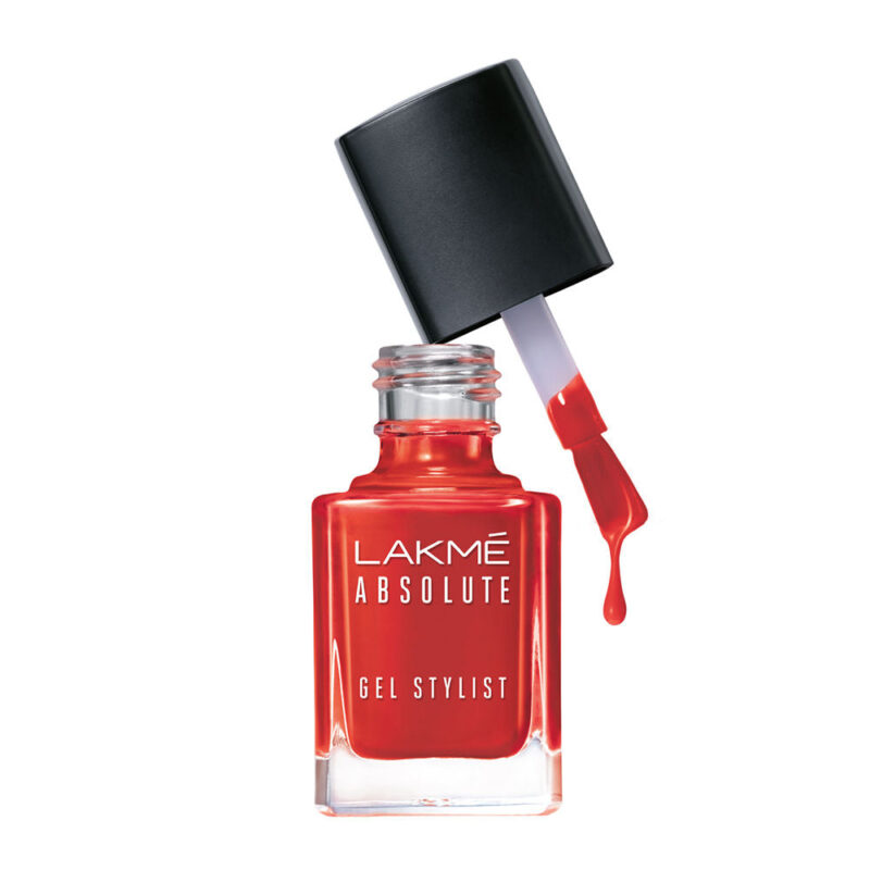 LakmÃ© Absolute Gel Stylist Nail Color, Tomato Tango 12ml