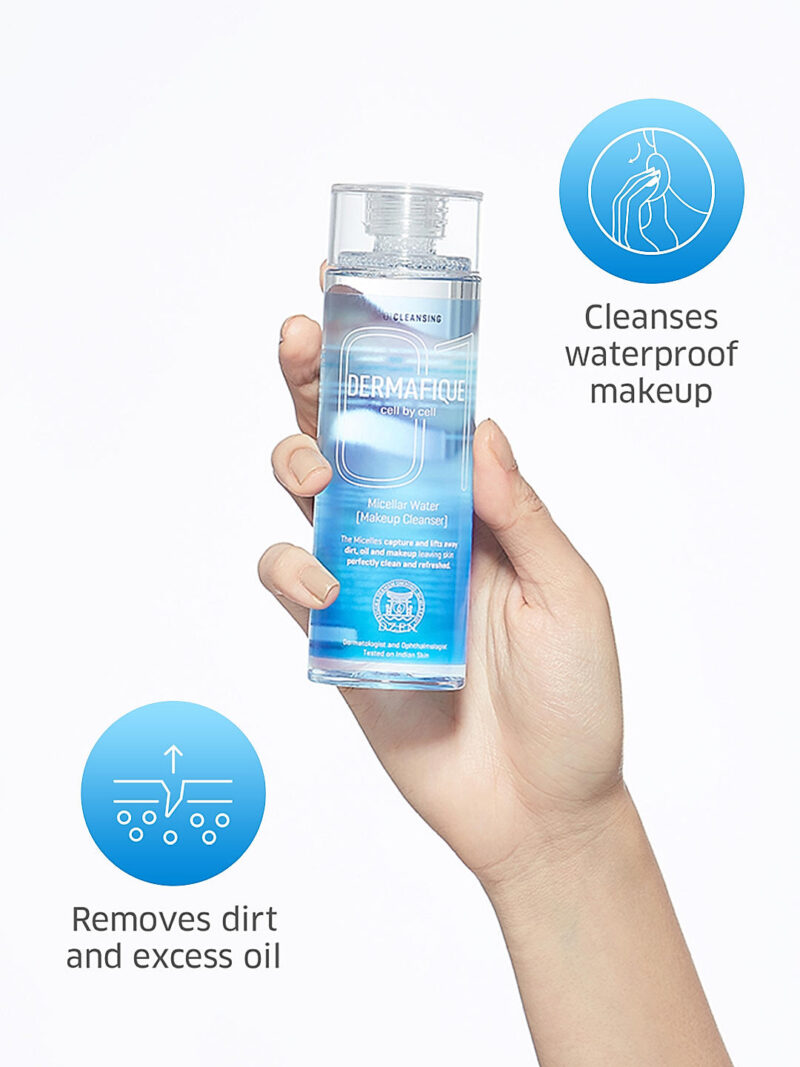 DERMAFIQUE Micellar Water Make up Cleanser 150ml - Image 3