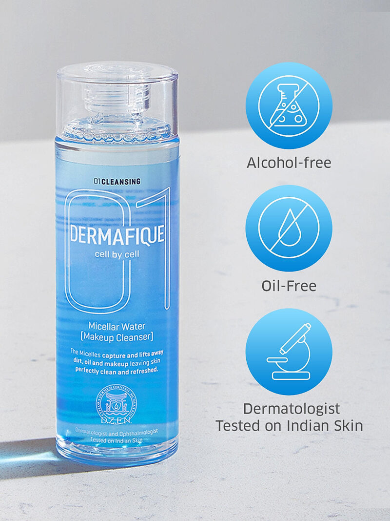 DERMAFIQUE Micellar Water Make up Cleanser 150ml - Image 4