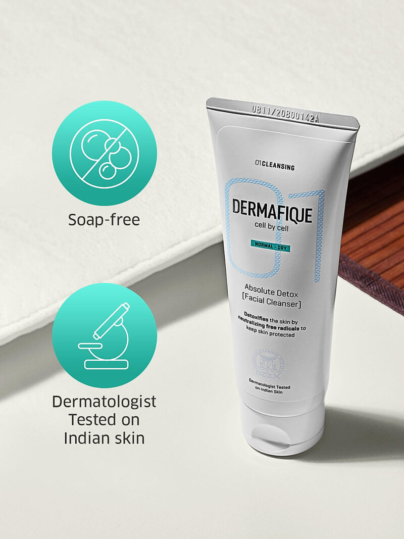 DERMAFIQUE Absolute Detox Facial Cleanser 100ml - Image 3