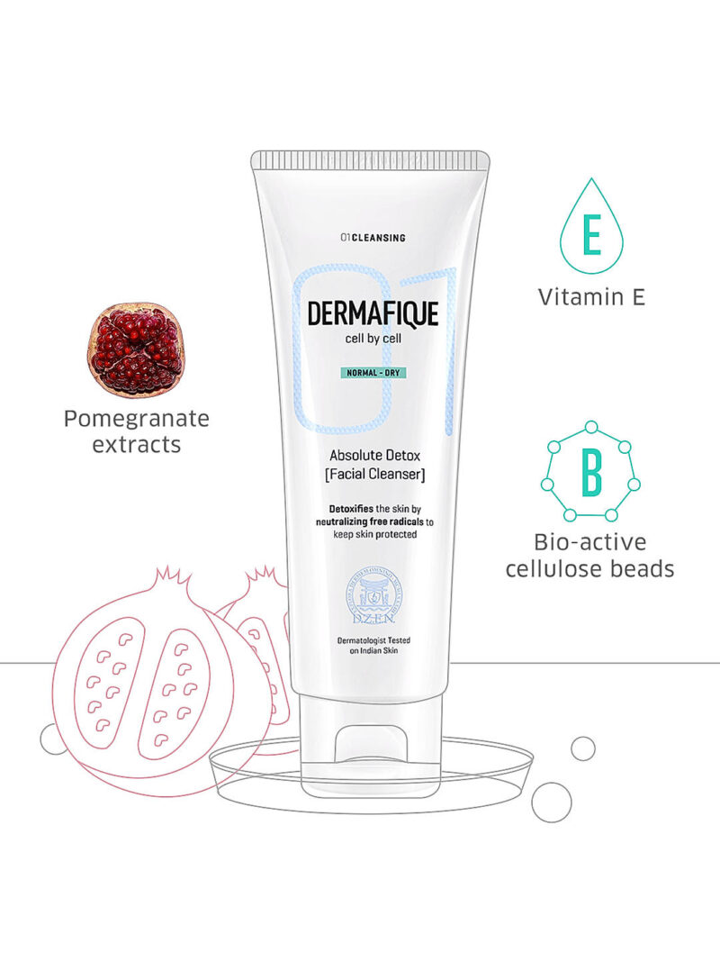 DERMAFIQUE Absolute Detox Facial Cleanser 100ml - Image 5
