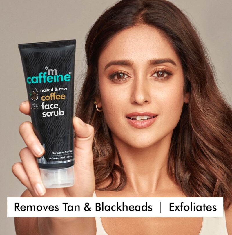 M Caffeine Coffee Face Scrub with Walnut for Fresh & Glowing Skin - 100 g - Image 2