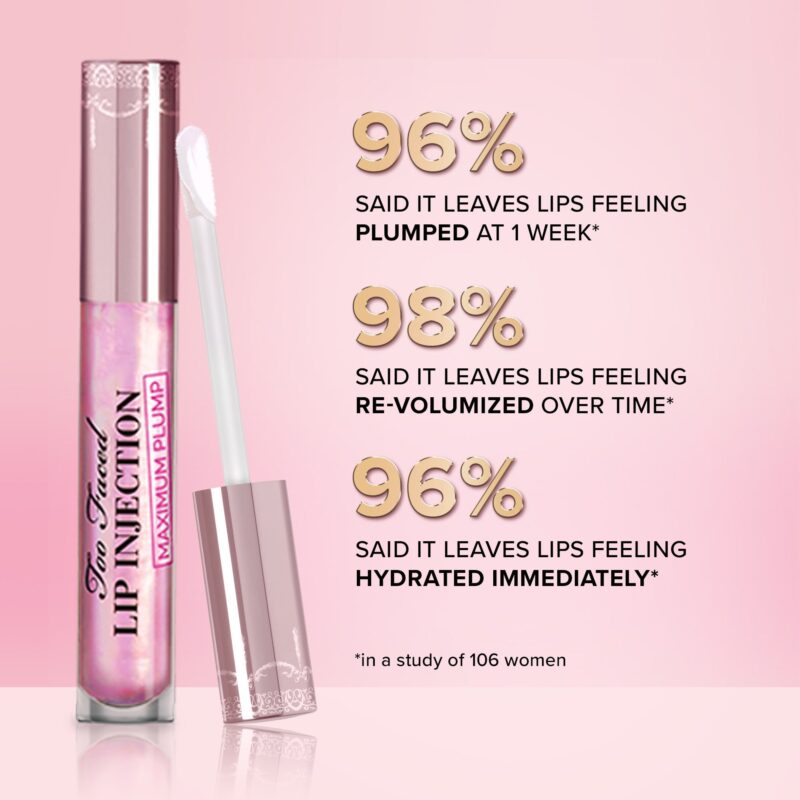 Too Faced Lip Injection Maximum Plump Extra Strength Lip Plumper Gloss - 4g - Image 3