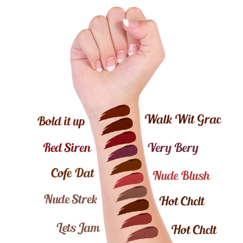 Jaquline USA Mad About Matte Liquid Lipstick Nude Streak 6.5ml - Image 6
