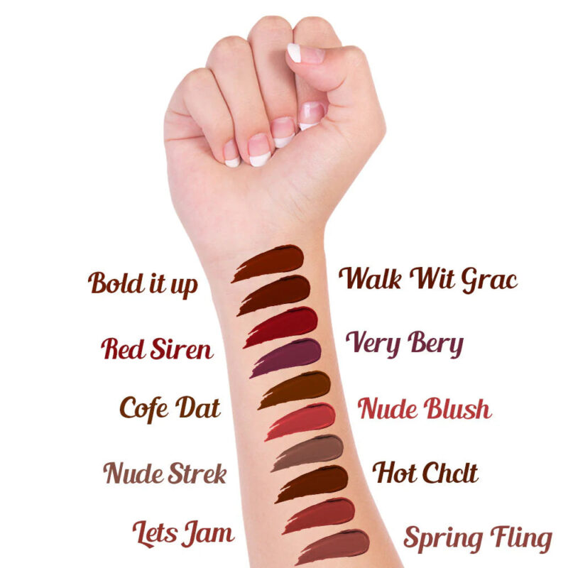 Jaquline USA Mad About Matte Liquid Lipstick Hot Chocolate 6.5ml - Image 6