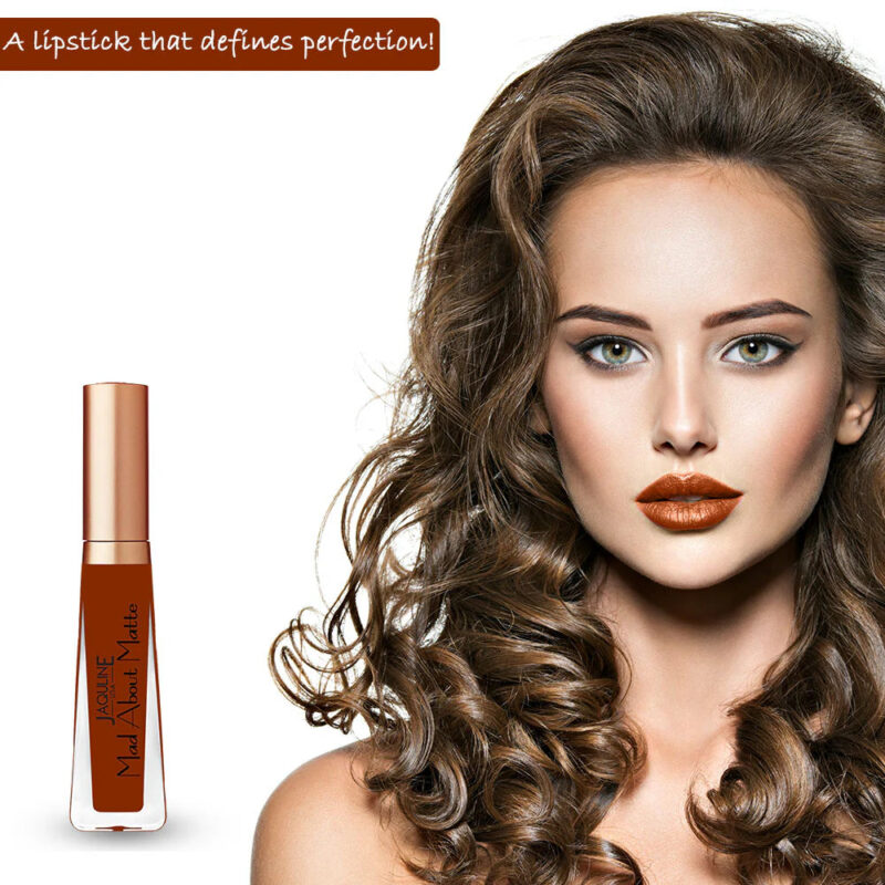 Jaquline USA Mad About Matte Liquid Lipstick Hot Chocolate 6.5ml - Image 3