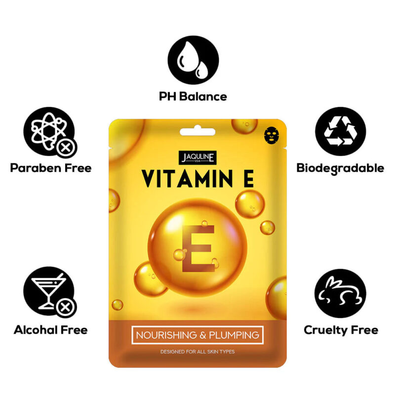 Jaquline USA Vitamin E Sheet Mask - Image 3