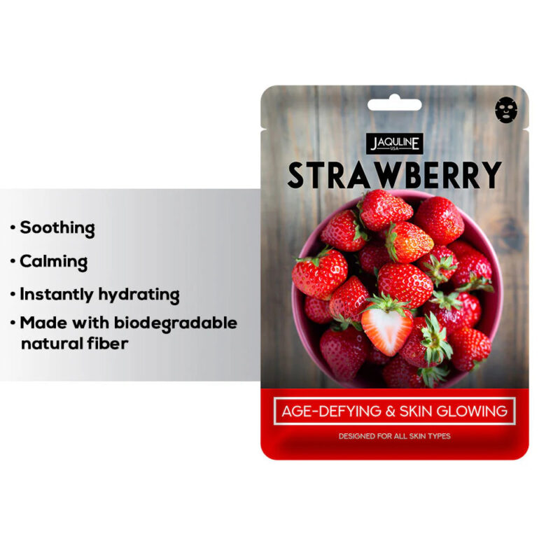 Jaquline USA Strawberry Sheet Mask - Image 5