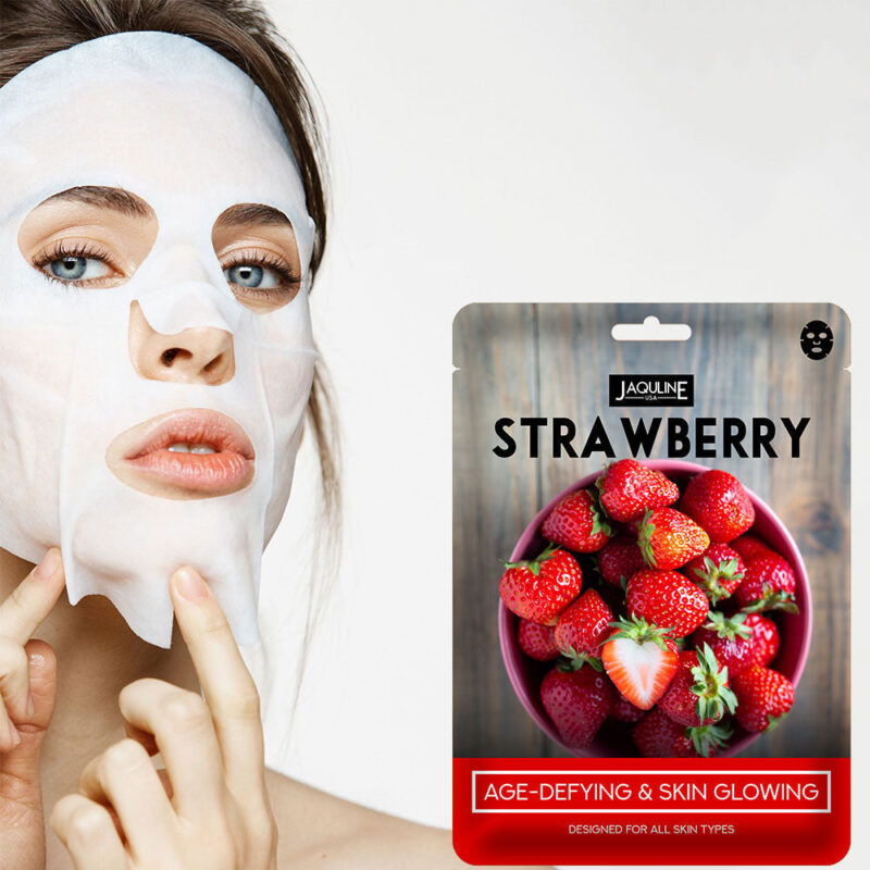 Jaquline USA Strawberry Sheet Mask - Image 2