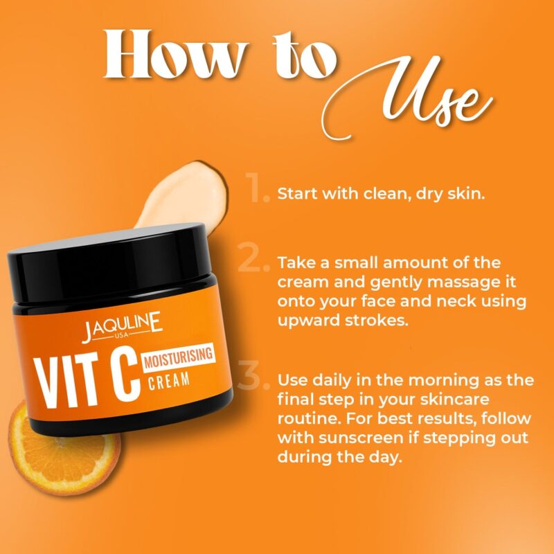 Jaquline USA 10% Vitamin C Moisturizing Cream 50g - Image 4