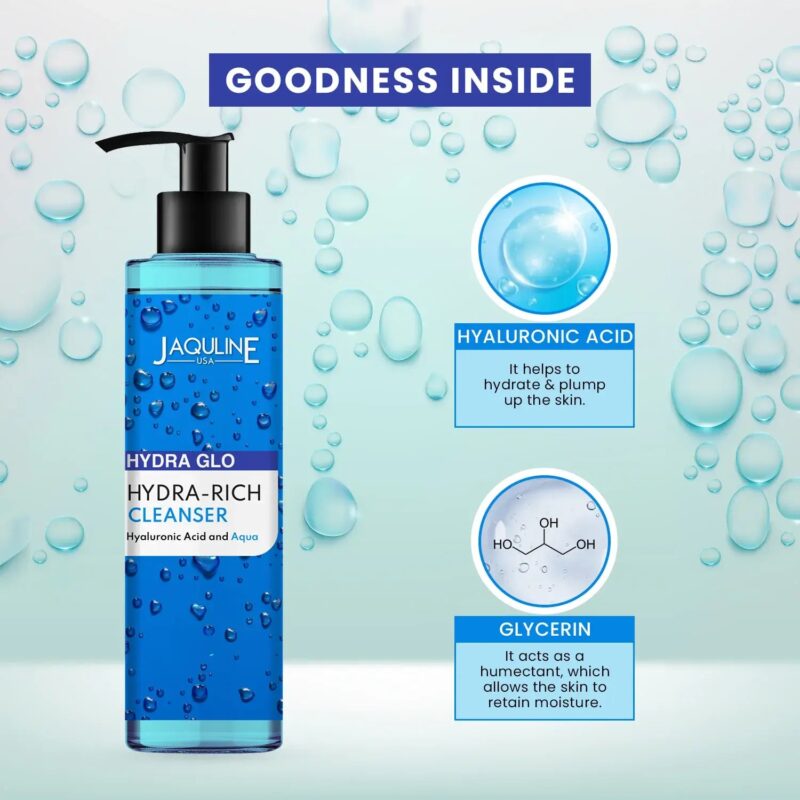 Jaquline USA  Hydra Glo Face Cleanser 200ml - Image 3