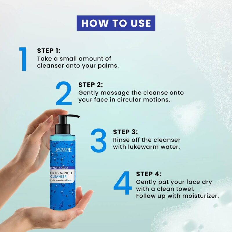 Jaquline USA  Hydra Glo Face Cleanser 200ml - Image 5