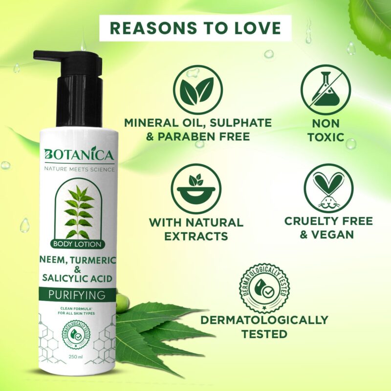Botanica Neem Salicylic Body Lotion 250ml - Image 4