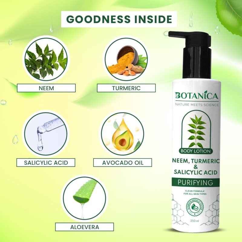Botanica Neem Salicylic Body Lotion 250ml - Image 5