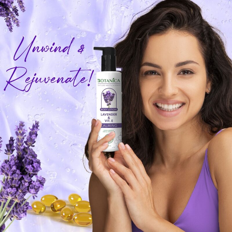 Botanica Vit E Lavender Body Lotion 250ml - Image 2