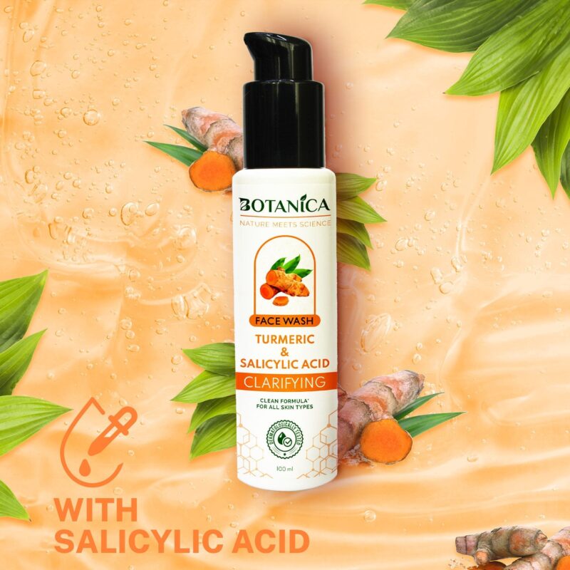 Botanica Turmeric Salicylic Face wash 100ml - Image 5