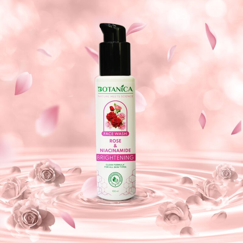 Botanica Rose Niacinamide Face wash 100ml - Image 3