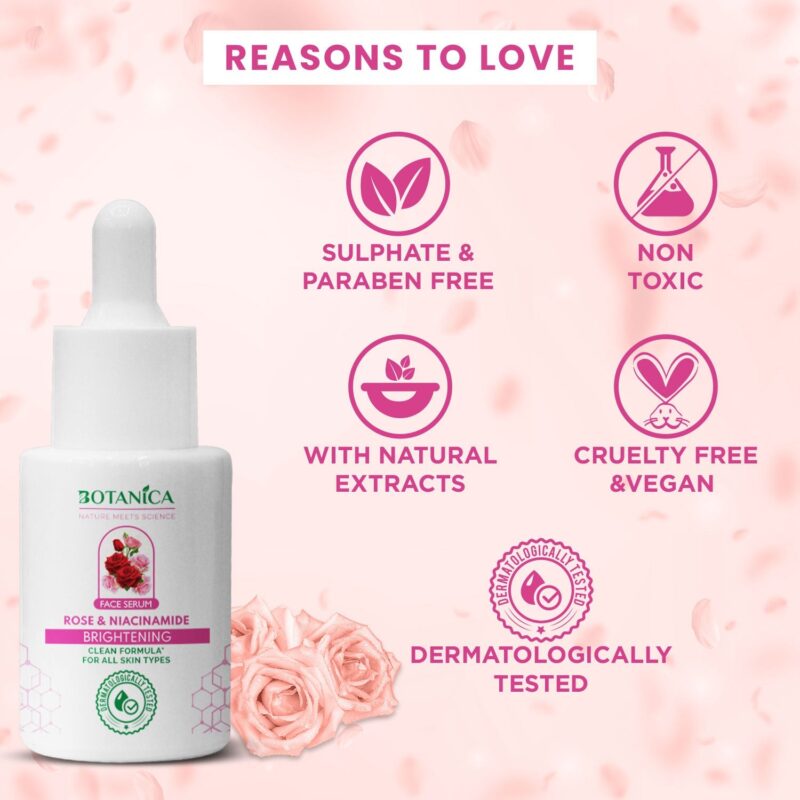 Botanica Rose Niacinamide Serum 30ml - Image 4