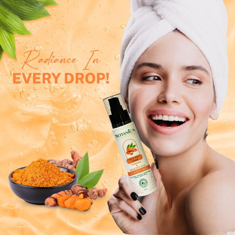 Botanica Turmeric Salicylic Toner 100ml - Image 3
