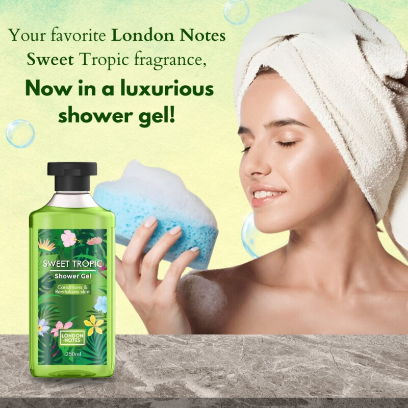 London Notes Shower Gel-250ml Sweet Tropic - Image 7