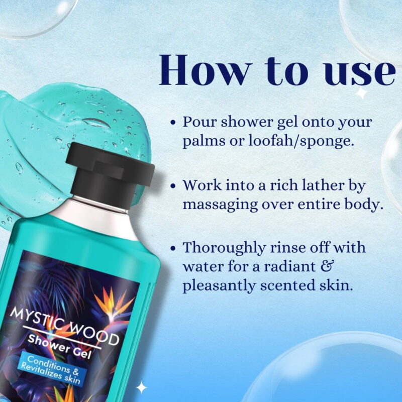 London Notes Shower Gel-250ml Mystic Wood - Image 3