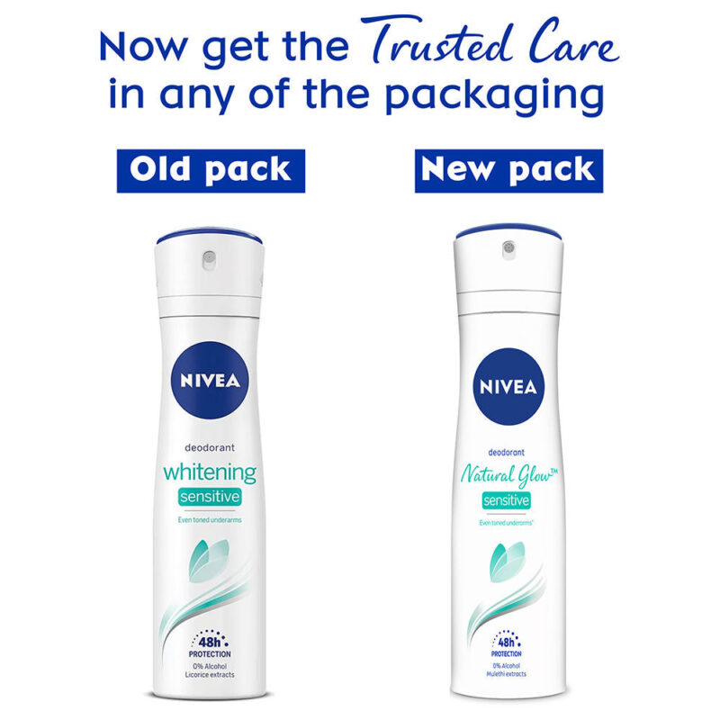 NIVEA Women Deodorant, Whitening Sensitive, for 48h Protection-150ml - Image 2