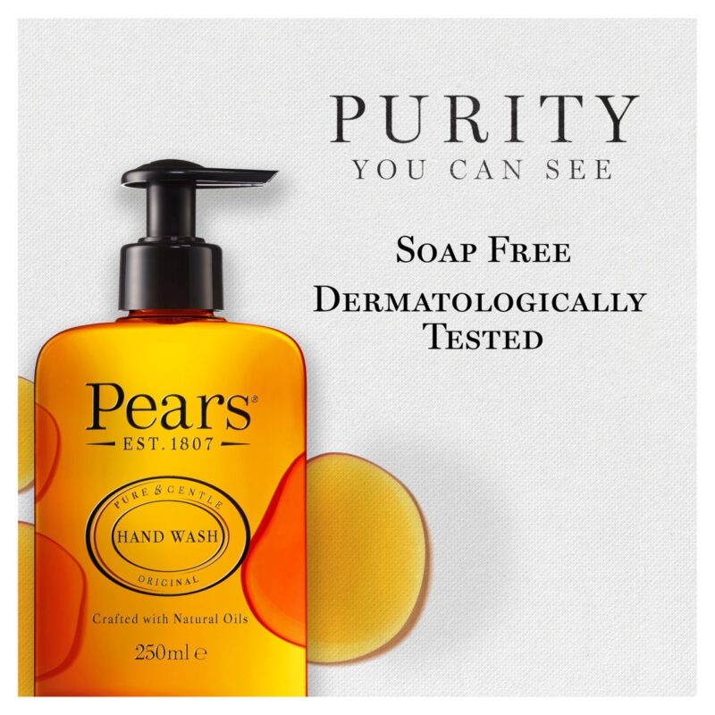 Pears Pure & Gentle Handwash With Natural Oils - 250ML - Image 2