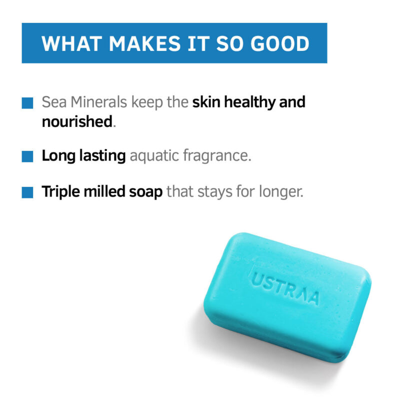 Ustraa Soap-Sea Minerals - 100g - Image 3