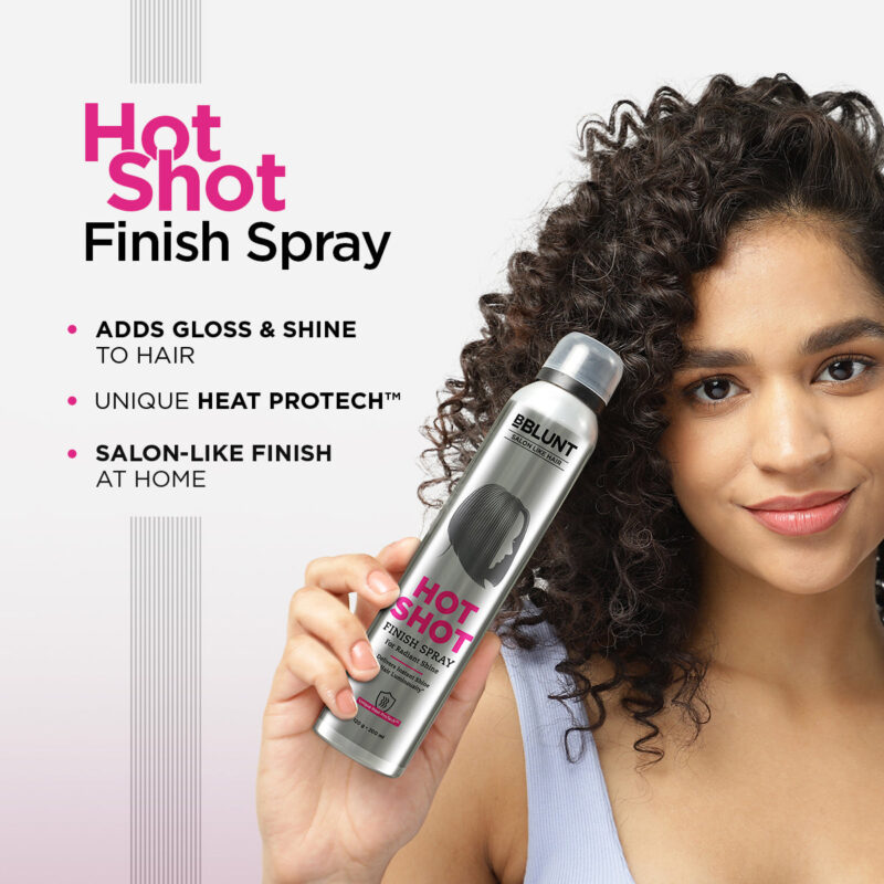 BBlunt Hot Shot Finish Spray For Radiant Shine - 200 ml - Image 3