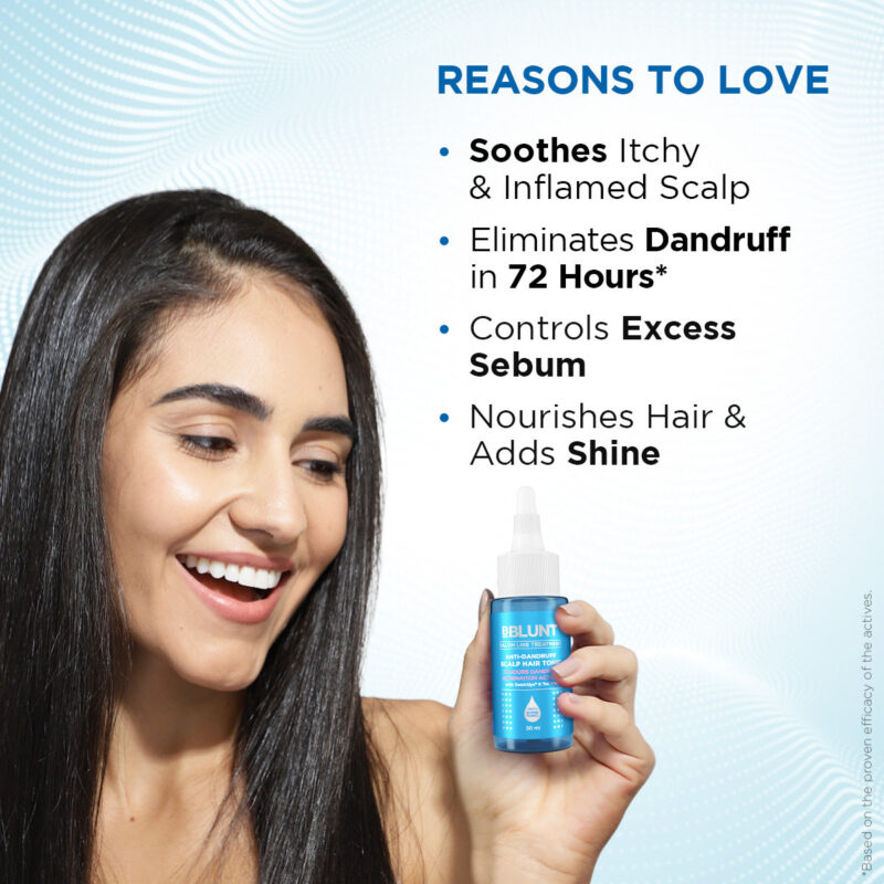 BBLUNT Anti-Dandruff Scalp Hair Tonic-50 ml - Image 4