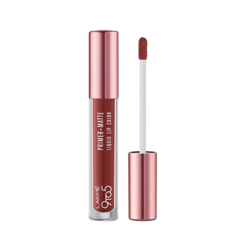 Lakme 9to5 Primer + Matte Liquid Lip Color - Intense Latte 4.2ml