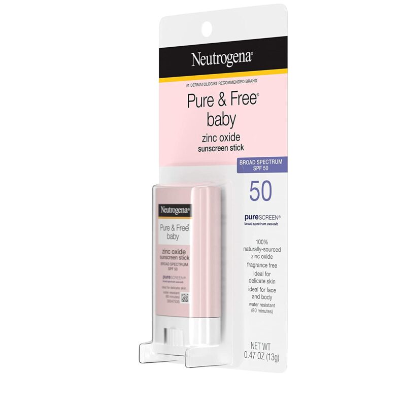 Neutrogena Pure & Free Baby Mineral Sunscreen Stick SPF50 - Image 4