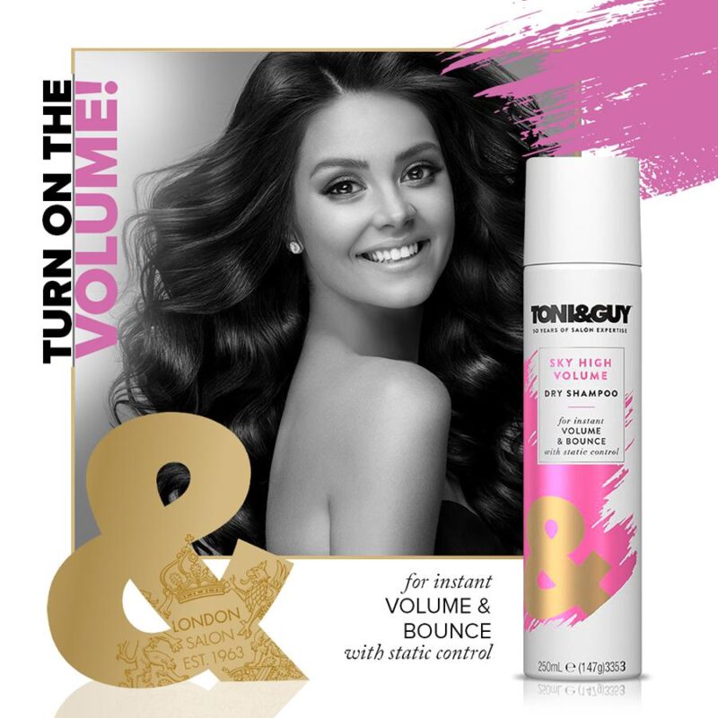 Toni & Guy Sky High Volume Dry Shampoo - 250ml - Image 3