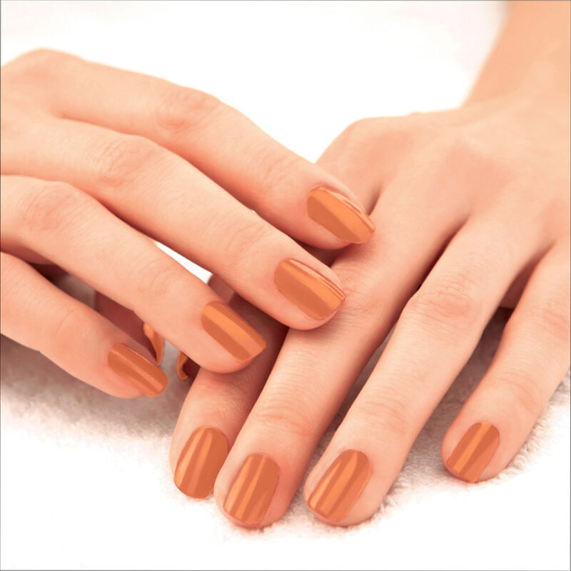 LAKMÃ‰ 9to5 Primer + Gloss Nail Colour, Peach Puff 6 ml - Image 3