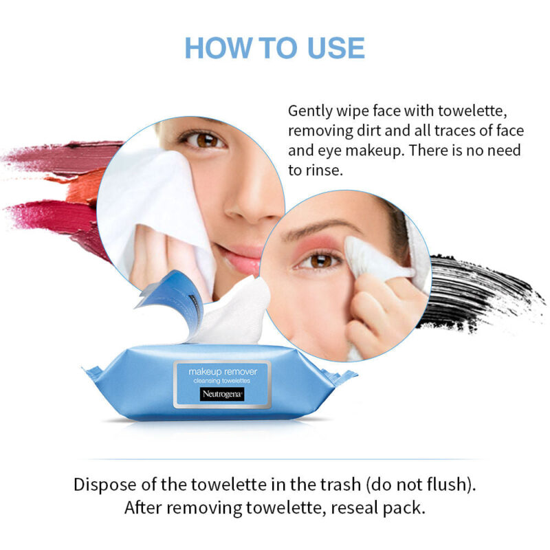 Neutrogena Makeup Remover cleansing towelettes 25 cloths - Image 2