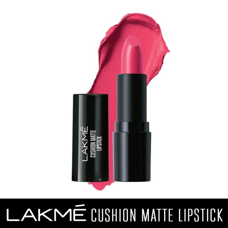 Lakme Cushion Matte Lipstick - CP11 Pink Petal 4.5gm - Image 2