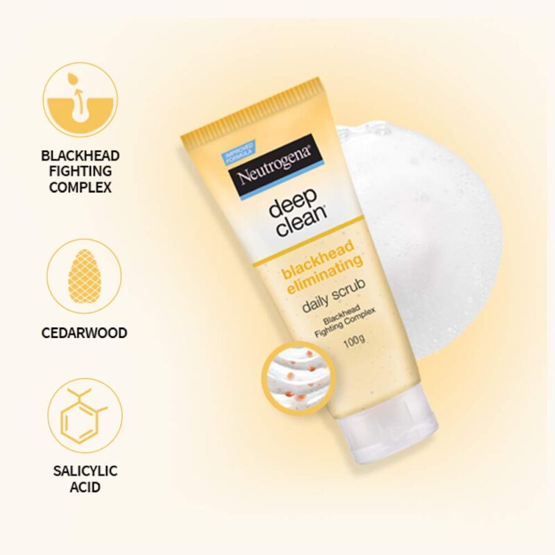 Neutrogena Deep Clean Blackhead Eliminating Daily Scrub 100g - Image 4