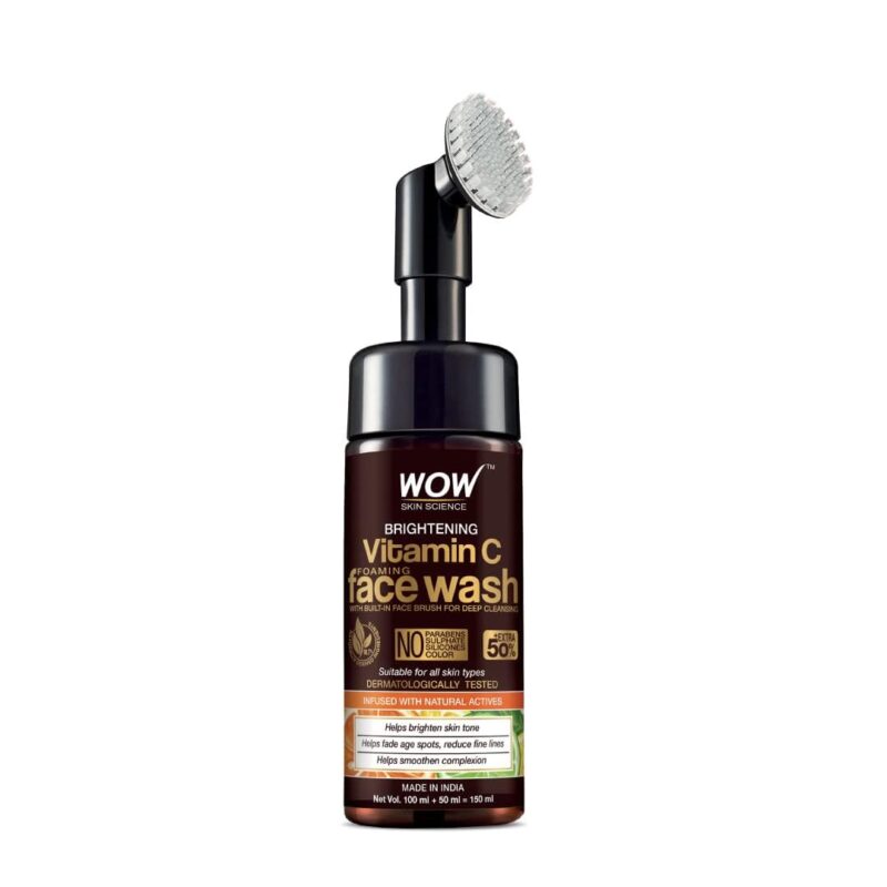 WOW Skin Science Brightening Vitamin C Foaming Face Wash - 150ml - Image 2