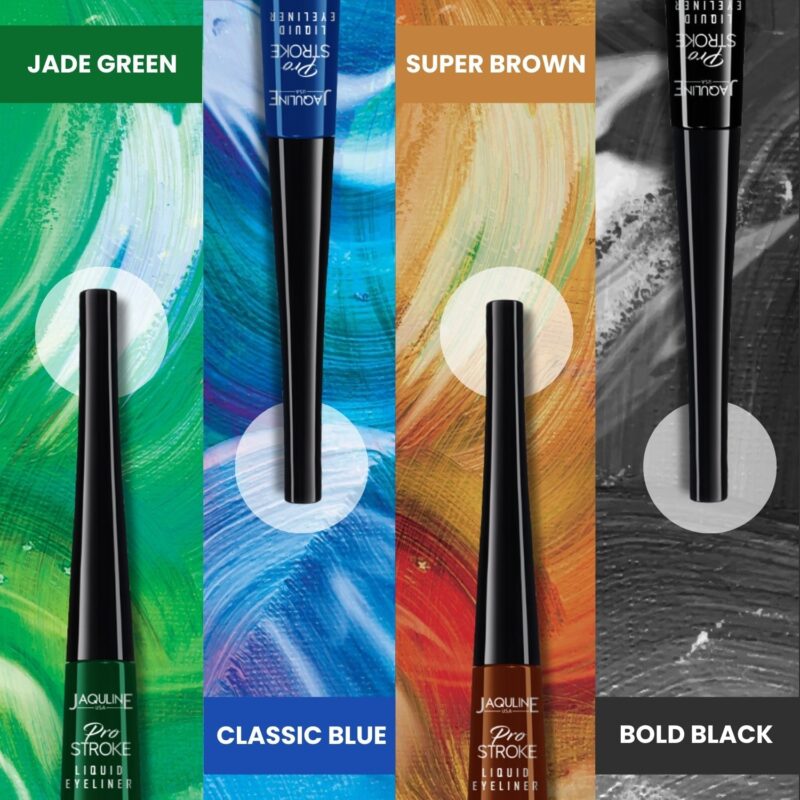 Jaquline USA Pro Stroke Liquid Eyeliner Super Brown 4ml, Enriched with Almond Extract, long lasting, Smudge proof - Image 7