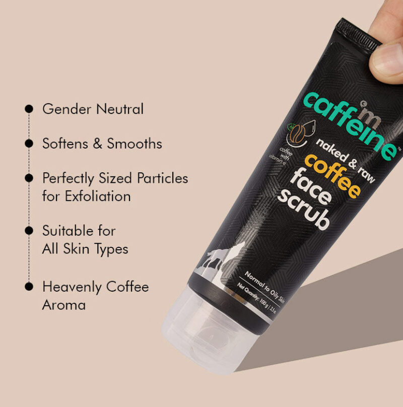 M Caffeine Coffee Face Scrub with Walnut for Fresh & Glowing Skin - 100 g - Image 5