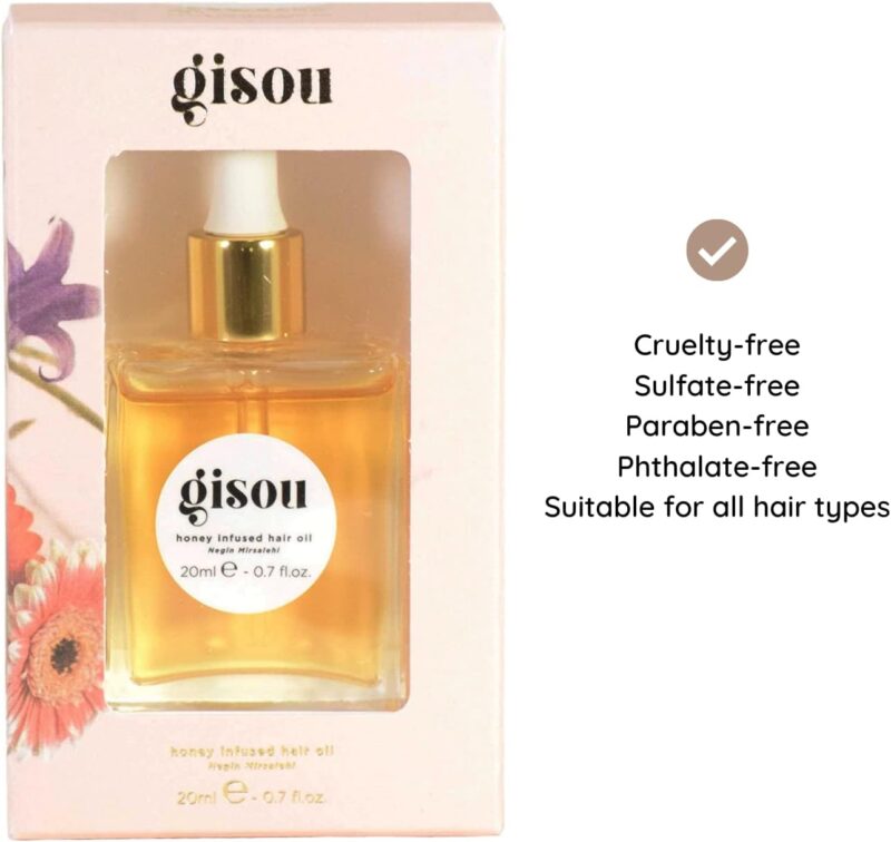 Gisou Travel Size Honey Infused Hair Oil 0.7oz 20 Ml - Image 4