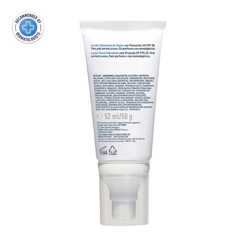 CeraVe AM Facial Moisturizing Lotion For Normal to Dry Skin (52ml) - Broad Spectrum SPF 30 Sunscreen | Non-Comedogenic, Paraben-Free And Fragrance-Free Lotion - Image 2