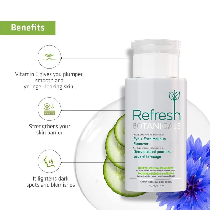 Refresh Botanicals Eye & Face MakeUp Remover 200ml - Image 3
